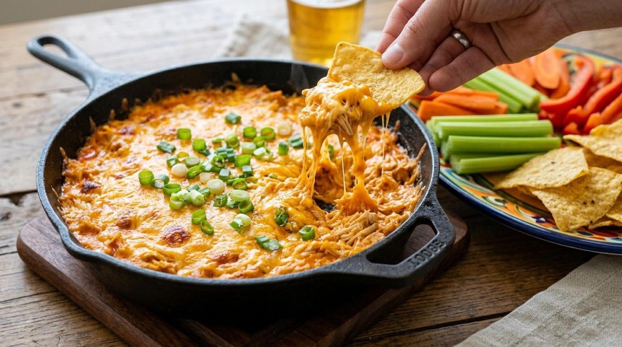 Healthier Buffalo Chicken Dip: 27 to 71, and Putting the Chips Back Was Worth 12 Points