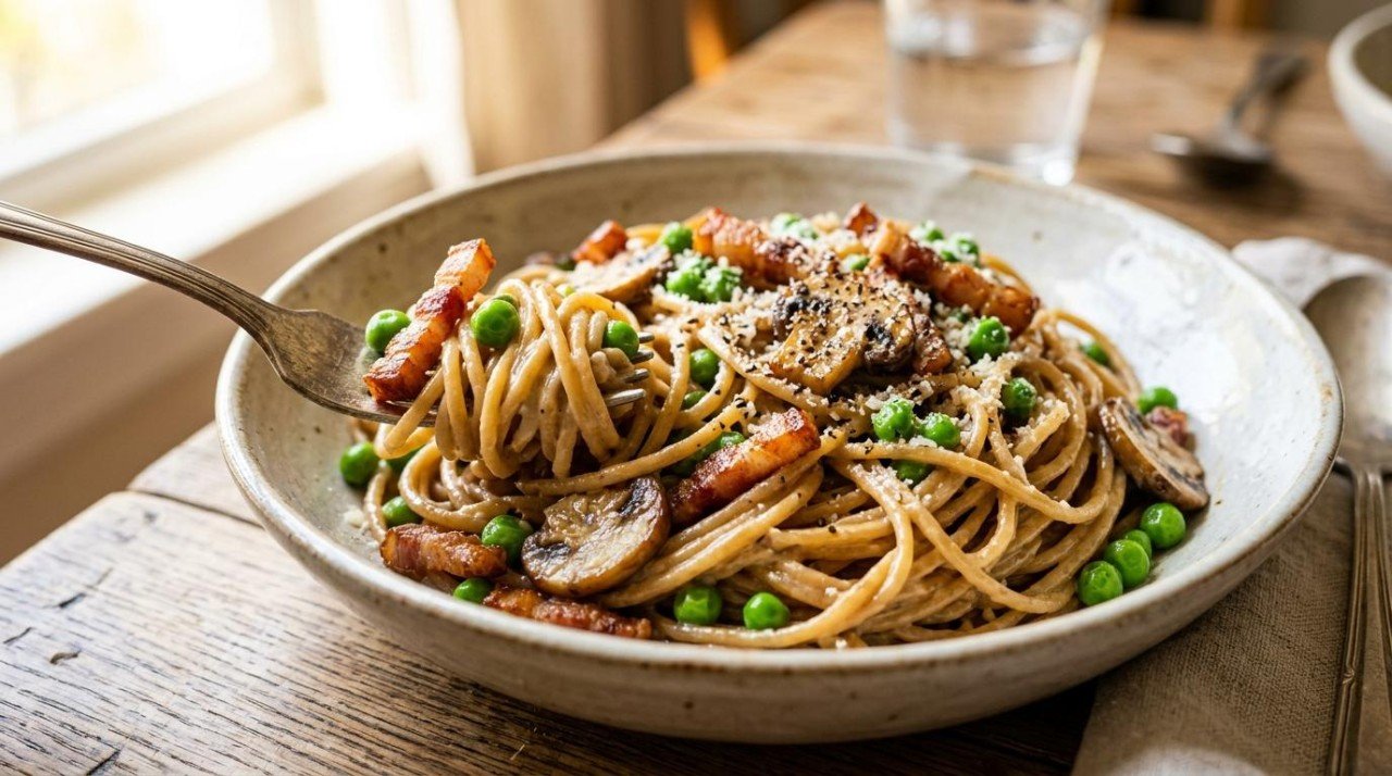 Healthier Carbonara: Still No Cream, 31 Points Better (33 to 64)
