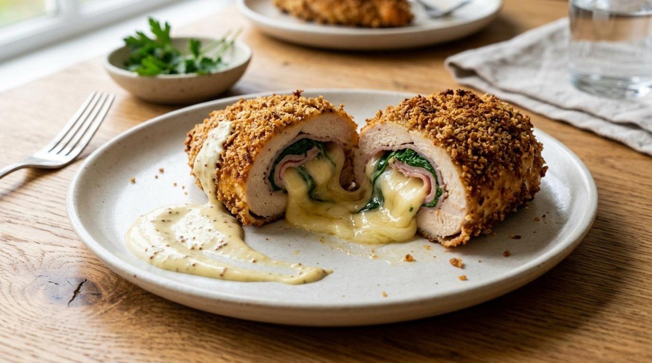 Healthier Chicken Cordon Bleu That Still Oozes Swiss (37 → 61)
