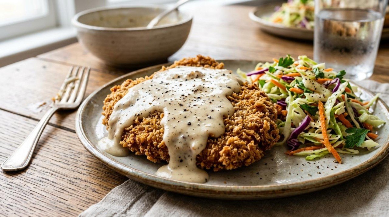 Healthier Chicken Fried Steak: 34 More Points, and the Gravy Stays (37 to 71)
