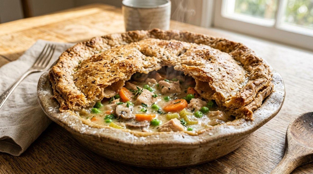 Healthier Chicken Pot Pie: Same Creamy Comfort, 26 More Points (33 to 59)