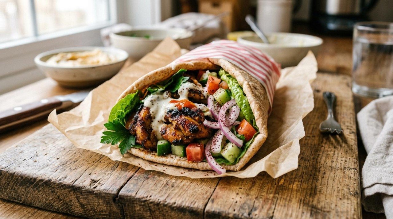 Healthier Chicken Shawarma: 39 to 71, and the Garlic Sauce Was Not the Problem