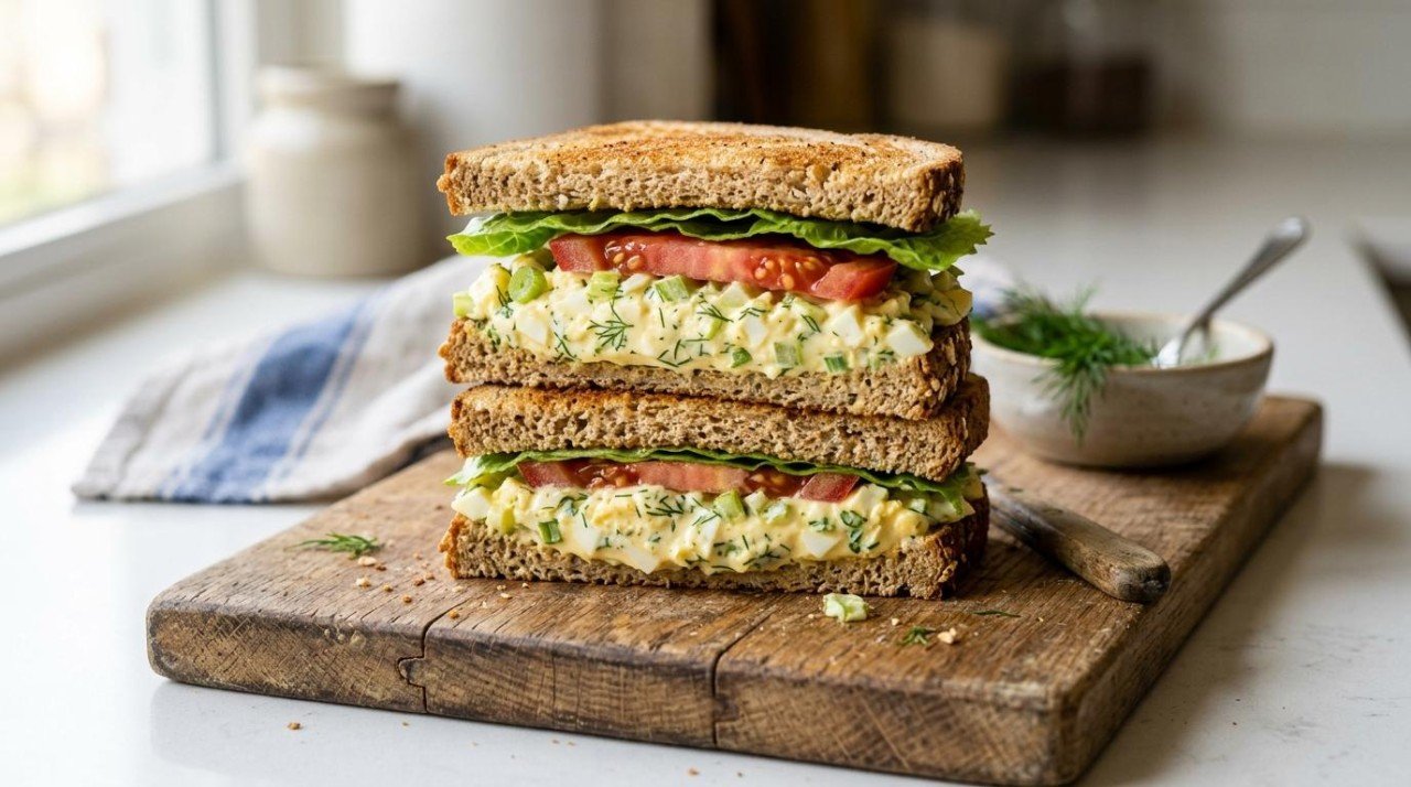 Healthier Egg Salad Sandwich: 43 to 84, and Lettuce Wraps Scored Lower