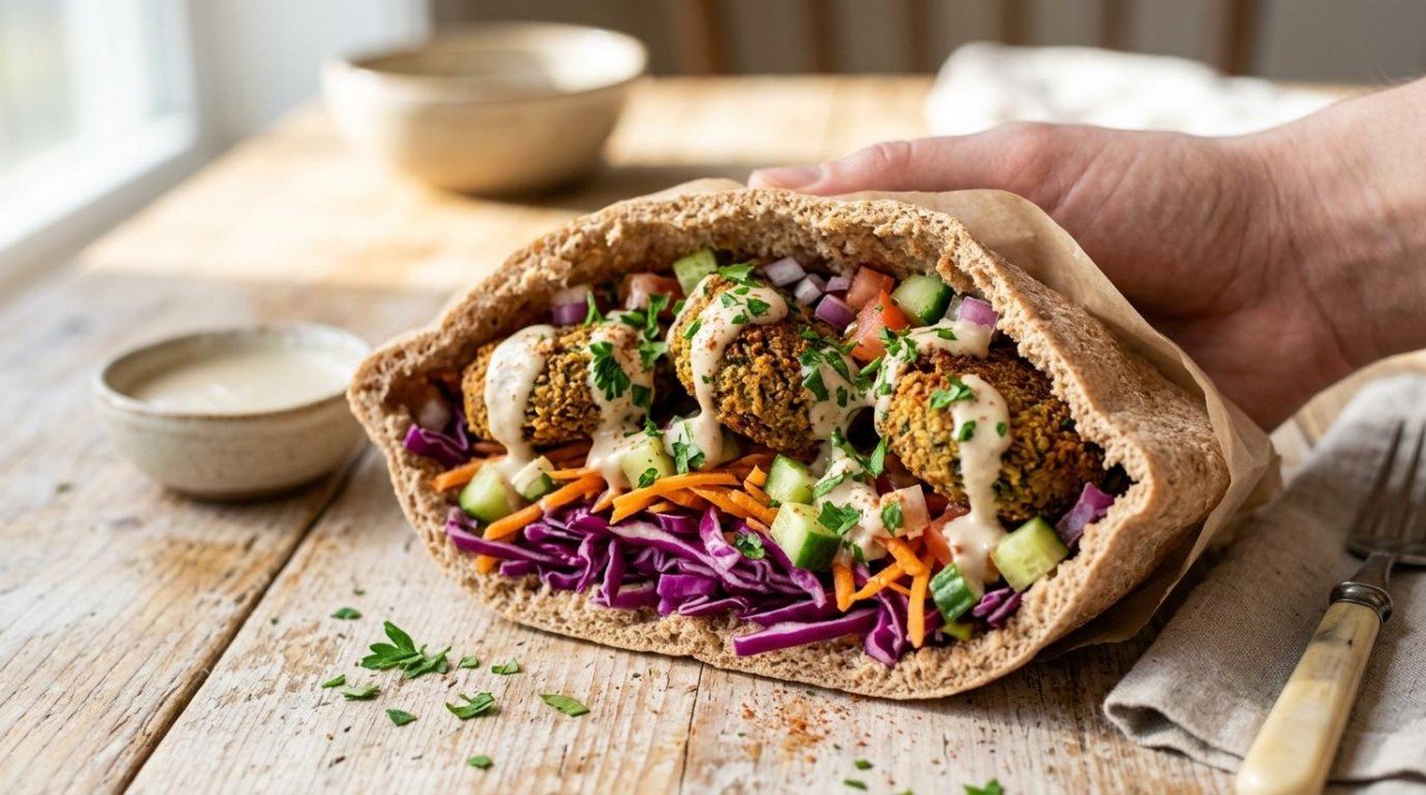 Healthier Falafel Wrap (69 to 89): The Deep Fryer Was Never the Problem