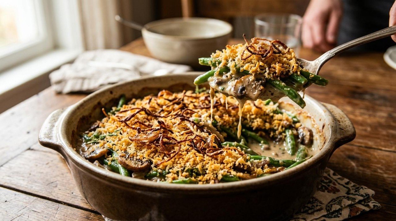 Healthier Green Bean Casserole: 53 to 94, and the Can of Soup Cost 22 Points