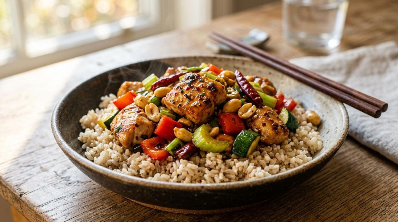 Healthier Kung Pao Chicken (51 → 76): The Vegetables Were Worth More Than the Fryer