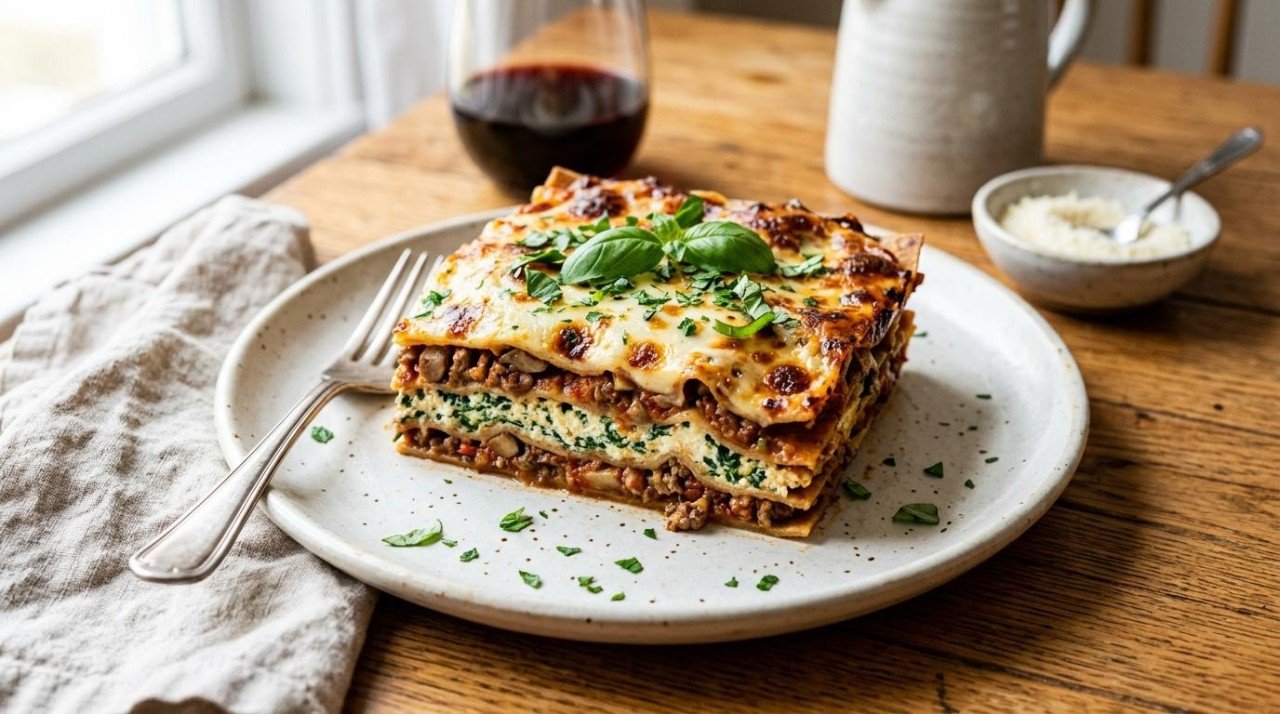 Healthier Lasagna: Same Meaty, Cheesy Comfort, 30 More Points (42 to 72)