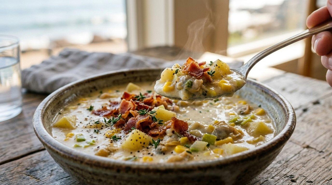 Healthier New England Clam Chowder: 39 to 90, and the Cauliflower Swap Made It Worse
