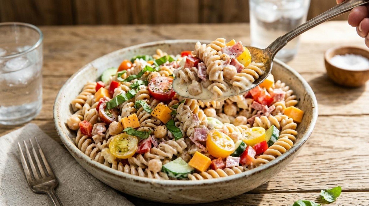 Healthier Pasta Salad: 32 to 72, and the Vegetables Were Worth Only 3 Points
