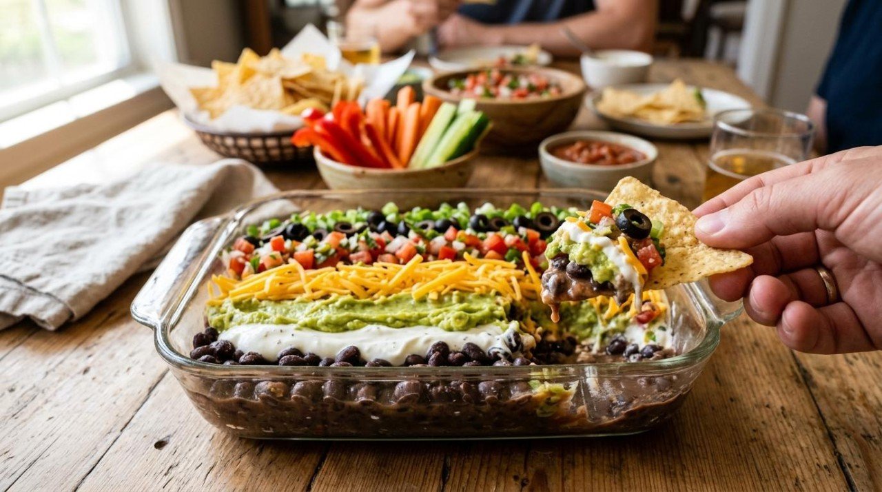 Healthier Seven-Layer Dip: Same Seven Layers, 46 to 76 (We Scored Every Swap)