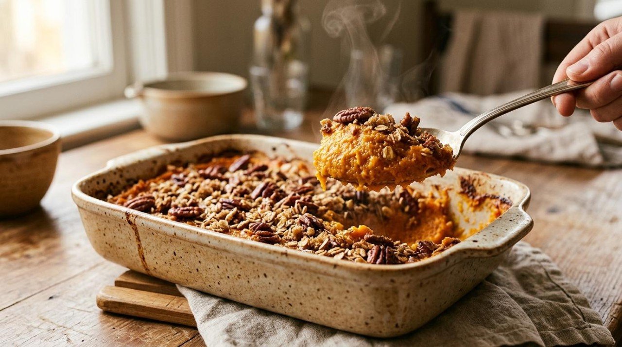 Healthier Sweet Potato Casserole: 34 to 73, and the Marshmallows Cost 28 Points