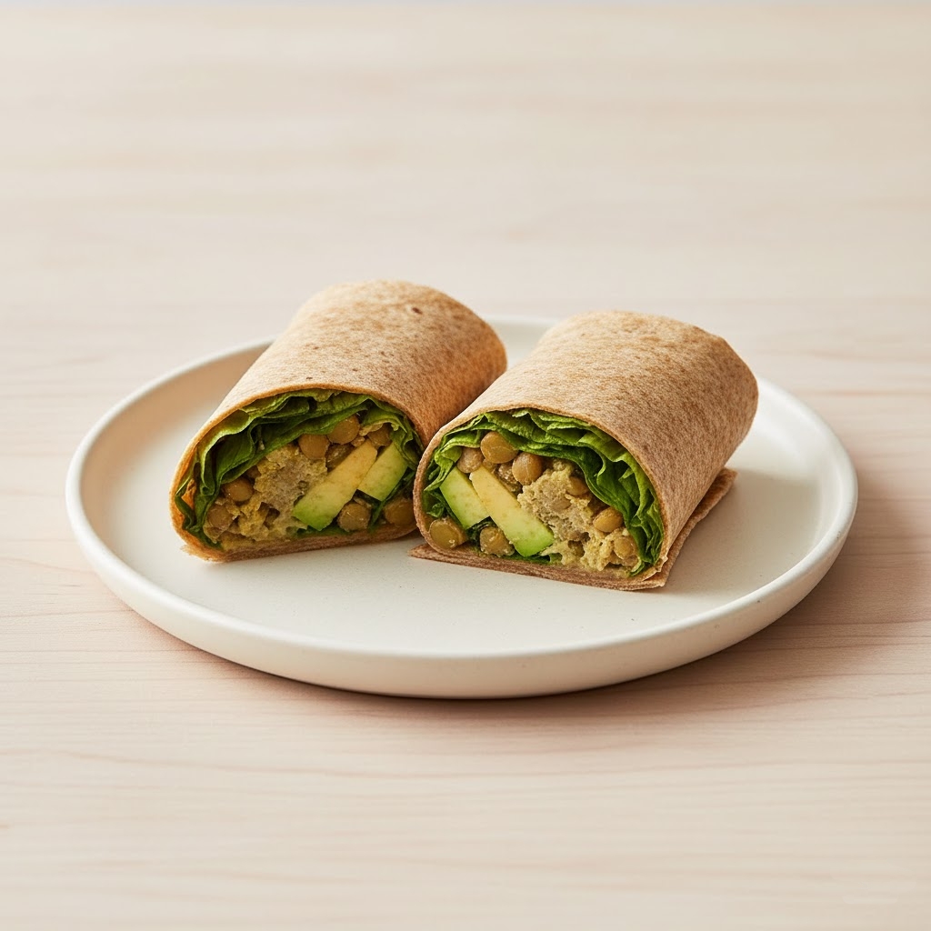 Golden Chicken & Avocado Whole-Wheat Wraps