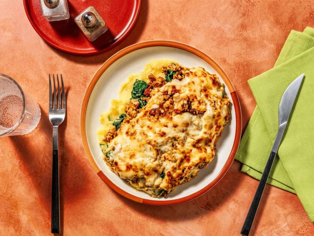 Potato Pie with Vegetarian Tofu Bacon