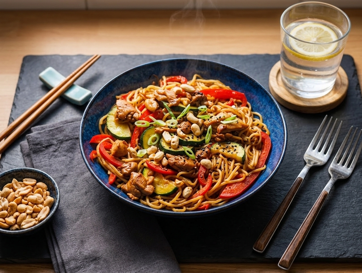 Asian-style Chicken Noodles